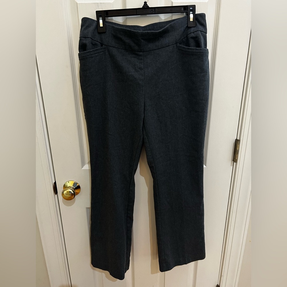 Women's Stretchy Wide-Leg Pull On Ponte Pants Size 12P